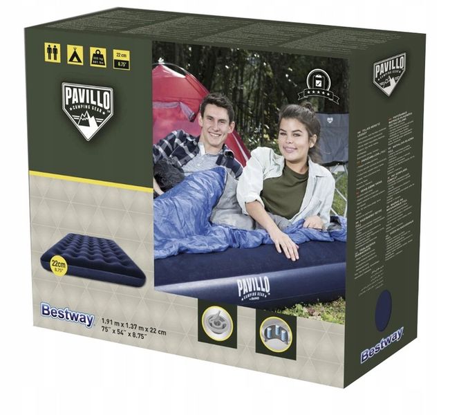 Materac dwuosobowy Bestway 191 x 137 x 22 cm 67002 zdjęcie 14