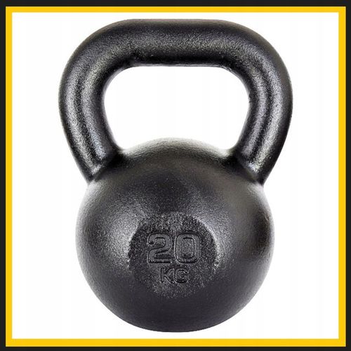 Kettlebell żeliwny odważnik kula kettle 20kg na Arena.pl