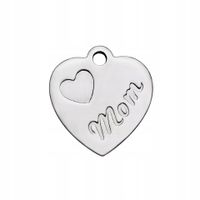 Prezent serce wisiorek łańcuszek zestaw Dla Mamy