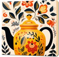 Obraz 90x90cm Wspomnienia z Herbaciarni