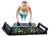 DESKA UCHWYTY DO POMPEK ĆWICZEŃ PLATFORMA PUSH UP BOARD WIELOFUNKCYJNA