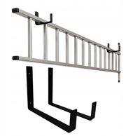 Wieszak na drabinę zestaw haków mocny stabilny uchwyt ścienny duży 2 x