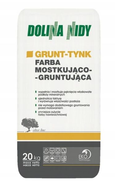 Farba mostkująco - gruntująca 20 kg. Grunt -Tynk. zdjęcie 2