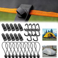 30X NAMIOTU PLANDEKI MOCOWANIA KLIPS GUMKA LINKA HAKI KLIPSY DO NAMIOTÓW