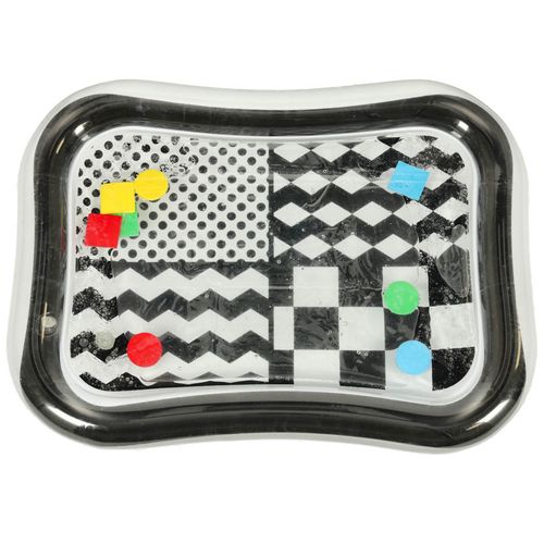 Mata Wodna Sensoryczna Dmuchana dla Niemowląt Czarno-biała XXL 65x50 cm na Arena.pl