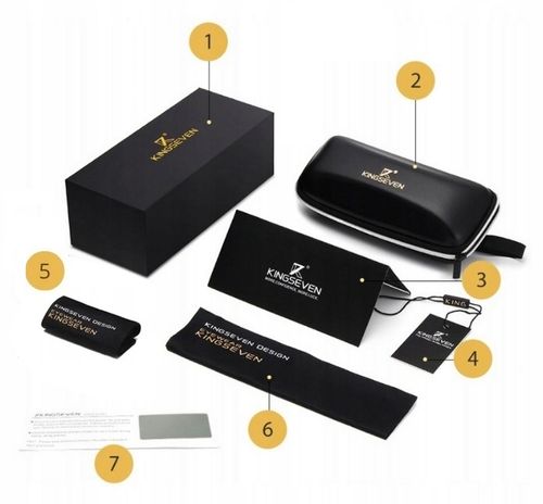 Okulary przeciwsłoneczne KINGSEVEN AVIATOR PILOTKI na Arena.pl