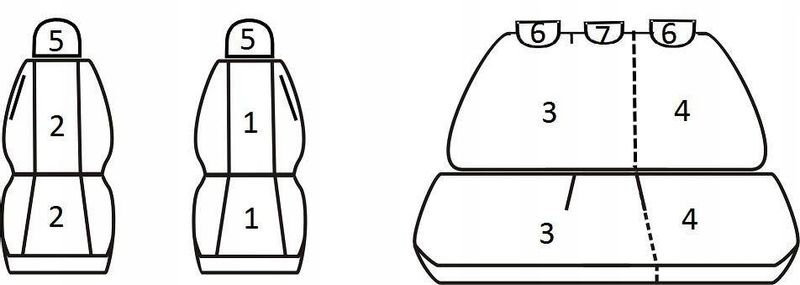 Pokrowce miarowe do Hyundai i30 II HB (2012-2017r) zdjęcie 2