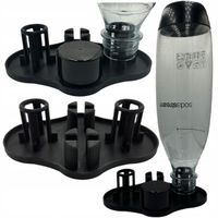 Ociekacz Na Dwie 2 Butelki Do Saturatora SODASTREAM Uchwyt Stojak Czarny
