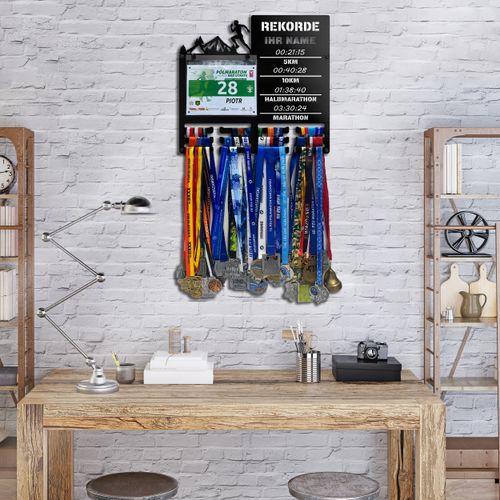 Wieszak na medale i numery startowe REKORDY BIEGOWE RUN twoje imię 101.1 na Arena.pl