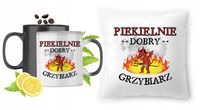 Dla Grzybiarza Zestaw Kubek Magiczny + Poduszka Z Nadrukiem Ze Zdjęciem