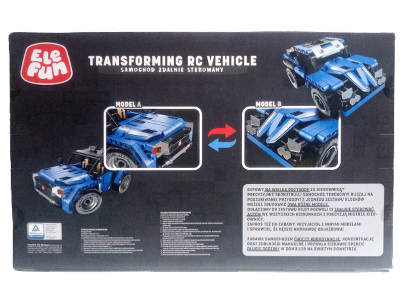 Klocki Elefun - Zdalnie sterowane auto 2w1 8019 zdjęcie 3