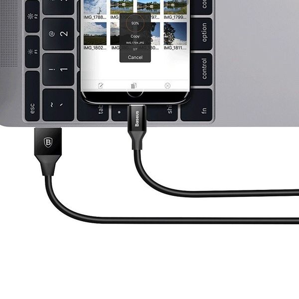 kabel usb do micro usb baseus yiven 1.5m 2a - czarny zdjęcie 2