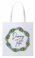 Dla Taty Tatusia Prezent Torba Eco Biała Shopper Z Nadrukiem Ze Zdjęciem