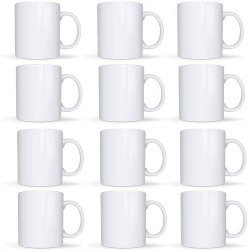 12x KUBEK CERAMICZNY do SUBLIMACJI 300ml BIAŁY KUBEK JAKOŚĆ AA++ na Arena.pl