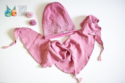 BROEL Federica czapka dla dziewczynki błyszcząca różowa 48-50 na Arena.pl