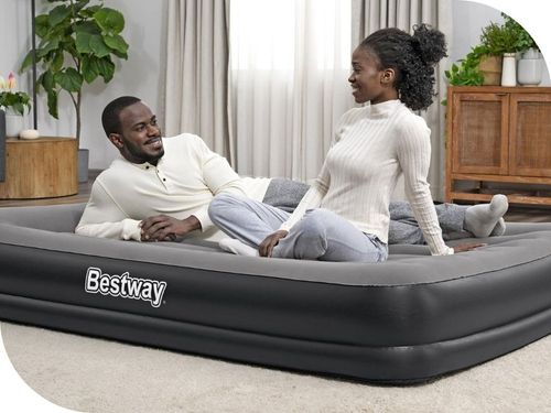 Materac Dmuchany Dwuosobowy Łóżko do Spania z Pompką USB Bestway 671BU na Arena.pl
