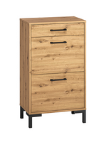 Szafka Na Buty 2 klapy z Szufladą 2K1SZ 55 cm Dąb Artisan NIVA ML