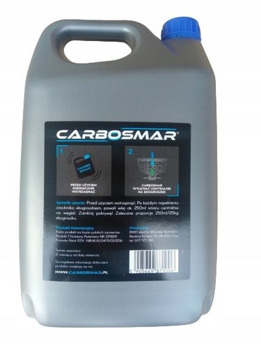 CARBOSMAR PŁYNNY SMAR 5 Litrów DO KOTŁÓW NA EKOGROSZEK na Arena.pl