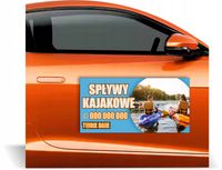 Magnes na samochód reklama magnetyczna GOTOWY PROJEKT SPŁYWY KAJAKOWE