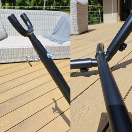 HAMAK BOHO XXL ze STELAŻEM stelaż do hamaka DWUOSOBOWY +wszystkie akcesoria na Arena.pl