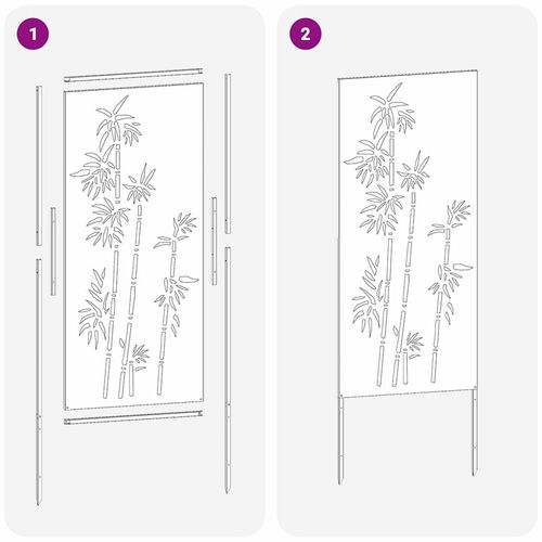 Ekran zapewniający prywatność w ogrodzie Srebrny 50 x 140 cm na Arena.pl