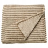 IKEA GULLSTRALE Narzuta pled koc MIĘKKA PUSZYSTA 150 cm x 250 cm beżowy