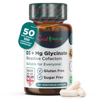 Witamina D3 1000IU Glicynian magnezu 400mg Naturalny Bioaktywne kofatory