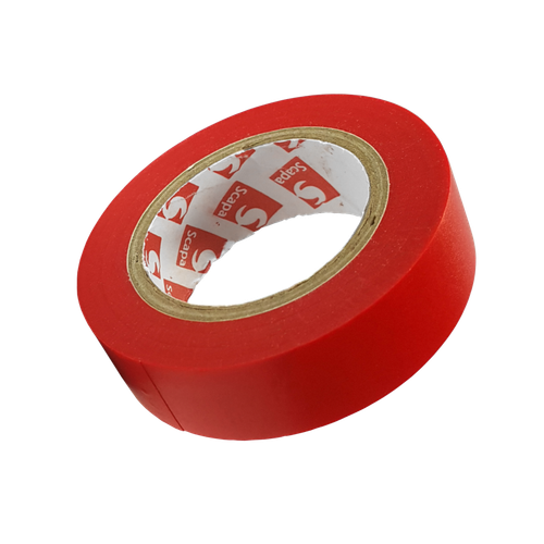 TAŚMA IZOLACJA PCV 2702 15mm/10m CZERWONA, SAMOGASNĄCA, SCAPA na Arena.pl