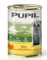 Karma mokra dla psa Indyk Wątróbka Pupil 415g