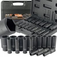 ZESTAW NASADEK UDAROWYCH 1/2" 16 ELEMENTÓW 10-32MM WALIZKA BLACK 13302