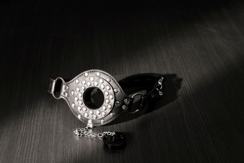 open mouth gag with plug stopper   black na Arena.pl