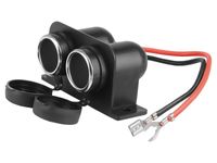 Gniazdo elektryczne podwójne 12V 15A, wodoszczelne