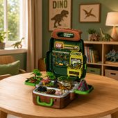 DLA DZIECI W PLECAKU ZESTAW DINOZAURÓW
