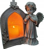 FIGURKA ANIOŁ ŚWIECA KAPLICZKA NA BATERIE ANIOŁEK