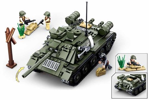 KLOCKI SLUBAN WW II Czołg T-34 Rudy 687 el. kompatybilne z LEGO na Arena.pl
