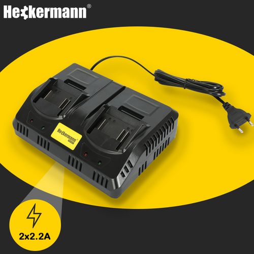 Ładowarka podwójna Heckermann Select 20V 2.2A AVC20-22x2 na Arena.pl
