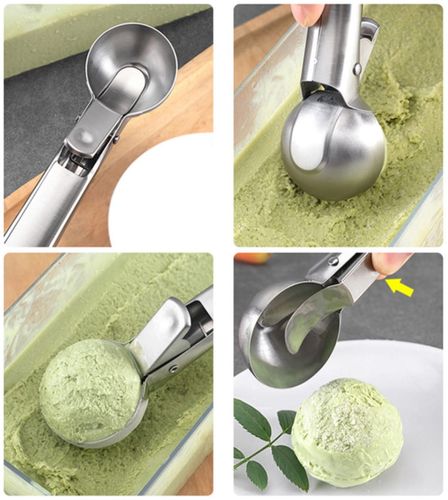 Gałkownica stalowa łyżka do porcjowania gałek lodów ziemniaków srebrna na Arena.pl