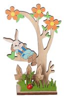 ZAJĄC ZAJĄCZEK WIELKANOCNY DREWNIANY OZDOBA FIGURKA