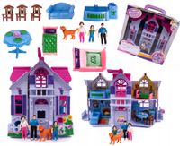 DOMEK SKŁADANY W WALIZCE DLA LALEK MINI MEBELKI