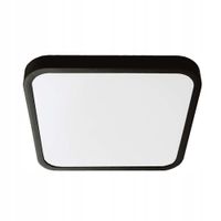Lampa sufitowa plafon LED zewnętrzny czarny kwadrat 25 cm zimna barwa V-TAC