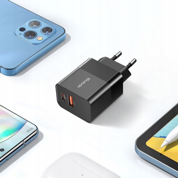 MCDODO SZYBKA ŁADOWARKA USB + USB-C 20W DO IPHONE zdjęcie 14