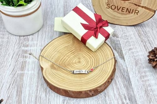 Bransoletka Srebrna SERCE GRAWER dla Dziecka S1Prezent dla Córki Wnuczki na Arena.pl