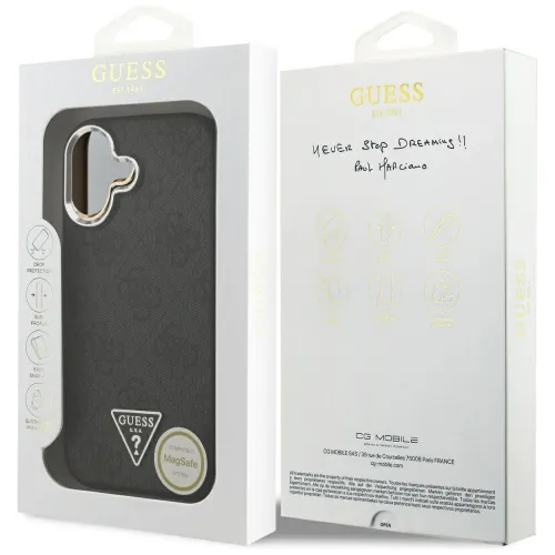 etui guess 4g triangle logo magsafe na iphone 17 - czarne na Arena.pl