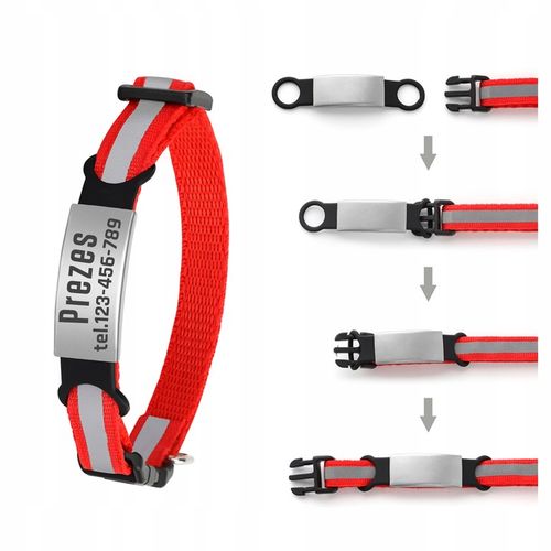 Odblaskowa Obroża Kota Psa dzwonek + Identyfikator na Arena.pl