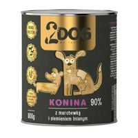 2Dog mokra karma konina z siemieniem 800g