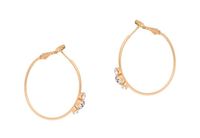 kolczyki koła z cyrkoniami