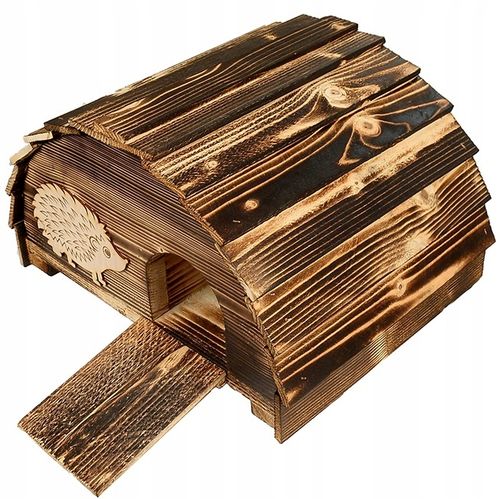 DREWNIANY domek dom dla JEŻA jeży budka legowisko PRODUCENT na Arena.pl