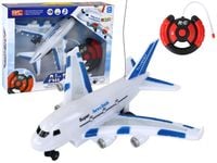 Samolot RC Zdalnie Sterowany Biały Aerobus Pilot Światła Dźwięki