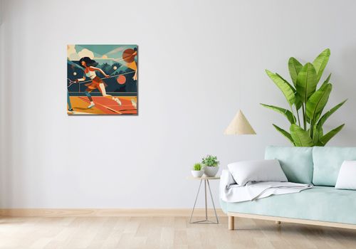 Obraz 60x60cm Mistrzynie Kortu na Arena.pl