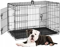 KLATKA METALOWA KENNELOWA TRANSPORTER DLA PSA KOTA ZWIERZĄT M 60x45x52 cm